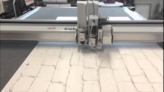 HighSpeed CNC KnifeCutting XBoard Print on an Oce ProCut cutting table [upl. by Amerd]