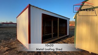 10x20 Metal Loafing Shed Wisner Ne [upl. by Alyl]