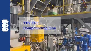 TPV TPE Compounding Line Underwater Pelletizer  USEON [upl. by Rexferd]