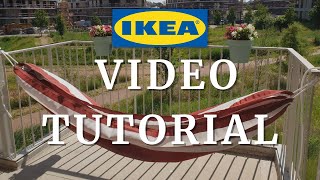 HOW to set up IKEA HAMMOCK HAMNÖN  VIDEO TUTORIAL [upl. by Ailene]