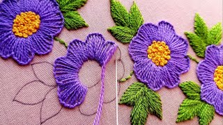 Hand Embroidery Design Neckline Borderlineকামিজে ফুলকারি বর্ডারলাইন ডিজাইন করুন খুব সহজেই [upl. by Nilok]