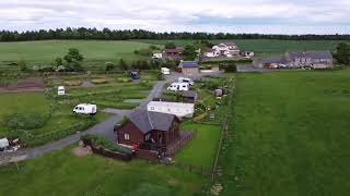 Bolbec Manor caravan site and the manor House Inn drone view Consett Shotley Bridge England UK [upl. by Gotthelf]