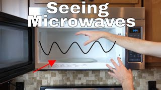 Can you See Standing Waves in a Microwave Using LIT GlowintheDark and Microwaves Experiment [upl. by Mezoff]