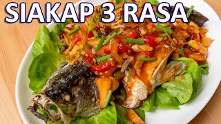 Ikan Siakap 3 Rasa Sedap Macam Restoran Thai [upl. by Francoise]