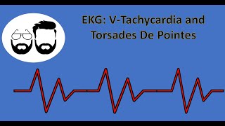 EKG Series Ventricular Tachycardia VTach and Torsades De Pointes Torsades [upl. by Lateh]