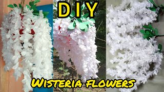 DIY wisteria flowerDIY wisteria artificial wisteria flowersfake plantshow to make wisteria [upl. by Ciaphus286]