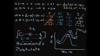 Position Selectivity in Radical Bromination [upl. by Shurwood]