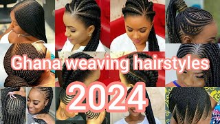 💖🌸 Cute Ghana weaving hairstyles  Cornrows braids hairstyle 2023 amp 2024 Braids hairstyles [upl. by Susannah]