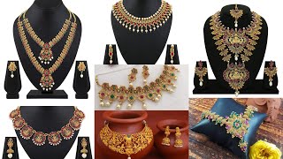 Latest Imitation Jewellery Set With Price  Amazon Bridal Jewellery Set at Affordable Price [upl. by Cita597]