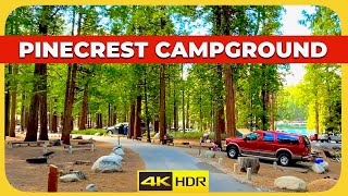 Pinecrest Lake Campground Drive Through Trailer Camping in Loops A B C D E NEAR YOSEMITE 😎 [upl. by Norreht131]