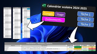 Calendrier scolaire 2024 2025 [upl. by Treblih875]