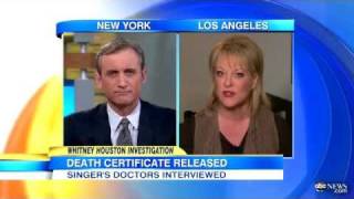 Nancy Grace Defends Whitney Houston Death Remarks in GMA Interview [upl. by Hedy642]