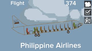 Philippine Airlines Filght 374 Plane Flying✈️ Boeing 737300 with voices melonplaygroundhighlights [upl. by Aihppa]