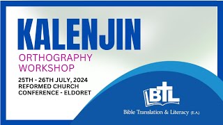 Kalenjin Orthography Workshop [upl. by Nylsor]