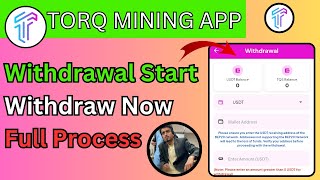 Torq Mining App Withdrawal  Torq Network Mining App New Update  Torq Network Withdraw Update [upl. by Delaryd]