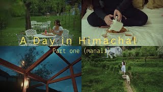 A day in Himachal manali 🗻🛤exploring orchid garden🌸rainy evenings⛈local food🍛 [upl. by Schwerin]