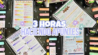 ✨3 horas haciendo apuntes bonitos✨  títulos  ideas de apuntes  materiales [upl. by Fortunia]