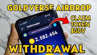 Cara Withdraw Airdrop GoldVerse Bot Telegram  Claim Token GDV ke Bitget Exchange [upl. by Nilkcaj]