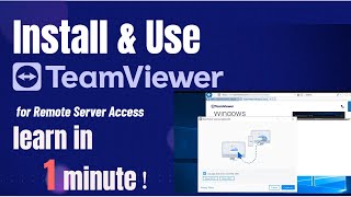 Learn to Install and Use TeamViewer in Just 1 Minute  Easy Tutorial for Beginners [upl. by Mathian]