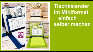 MiniTischkalender basteln [upl. by Icam]