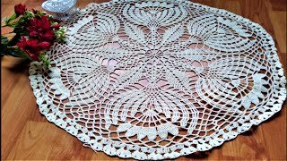 TAPETE DE CRISANTEMOS de 24 vueltas a CROCHET TUTORIAL Primera Parte [upl. by Nolrak]