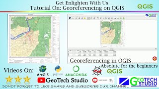 Georeferencing on QGIS  GeoTechStudio [upl. by Mallis]