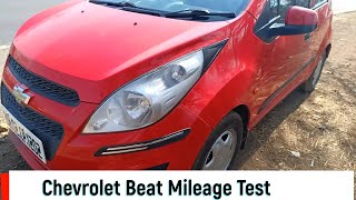 chevrolet beat petrol mileage test proper mileage with AC  1 liter mileage test [upl. by Vivianna233]