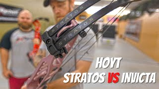 NEW 2023 Hoyt Stratos vs Invicta Bow Comparison  Bow Review [upl. by Gaul]