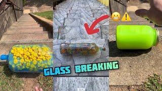 Crushing Crunchy amp Soft Things  Breaking glass bottles ⚠️😬 Compilation asmr 05 satisfying [upl. by Enixam7]