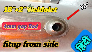 How to weldolet fitting  weldolet fitting kaise kre  weldoler fitup in Hindi  Live fabrication [upl. by Azer]