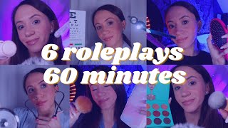 ASMR  6 Roleplays in 60 Minutes [upl. by Stearne]