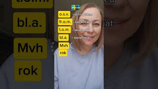 Vanliga svenska förkortningar [upl. by Tteragram]