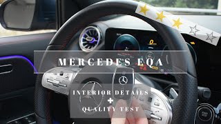 MercedesBenz EQA 2022  Interior Details And Quality Test [upl. by Reich]