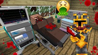 Minecraft SAVE THE VILLAGER FROM AN EMERALD VIRUS MOD  SAVE VILLAGERS FROM GETTING ILL  Minecraft [upl. by Syst]