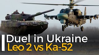 Leopard 2 vs Ka52 Alligator Fighting in Ukraine [upl. by Mayce]