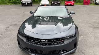 22 Camaro LT1 Convertible Shadow Gray Metallic 62 V8 10 Speed automatic Only 1000 miles [upl. by Anwahsat]