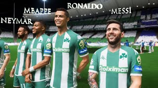 Messi Ronaldo Mbappe Neymar All Star  Panathinaikos vs Fiorentina  UEL Conference Final  FIFA [upl. by Stevenson378]