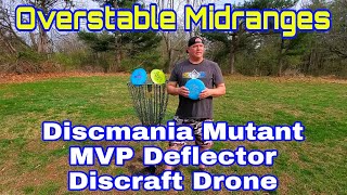 Overstable Midranges Discmania Mutant MVP Deflector Discraft Drone discgolfdaily discgolf [upl. by Candra]