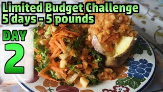 Limited Budget Challenge  £5 for 5 Days  DAY 2 [upl. by Acirrej]