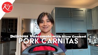 Instant Pot Pork Carnitas with a side of Guacamole  Super Delicious and Easy to Make [upl. by Amaras511]