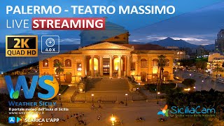 🔴 Palermo live webcam  Panoramica Teatro Massimo [upl. by Dionisio]