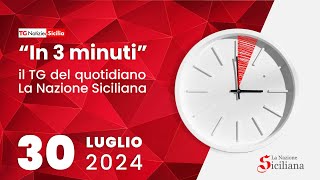 “IN TRE MINUTI” NOTIZIARIO DEL 30 LUGLIO 2024 [upl. by Notxarb372]