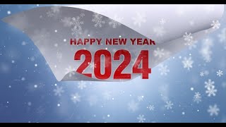 Happy New Year 2024 Wishes Card  Motion Graphics template  Envato elements [upl. by Neellok]