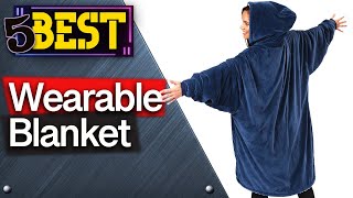 ✅ TOP 5 Best Wearable Blanket  2022 Buyers Guide [upl. by Khai268]