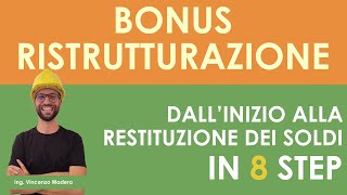 Bonus ristrutturazioni dallinizio lavori alla restituzione dei soldi Cessione credito e sconto [upl. by Eyma87]