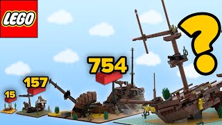 LEGO Pirate Shipwrecks in Different Scales  Comparison [upl. by Lethia]