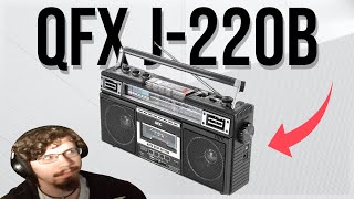 My First Product review The QFX J220B BoomBox [upl. by Atiekahs]