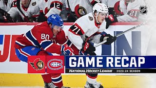 Senators  Canadiens 927  NHL Highlights 2023 [upl. by Ebanreb]