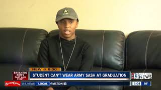 Student cant wear Army sash at graduation [upl. by Thekla]