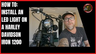 How to  LED Headlight Install  Harley Davidson Iron 1200 [upl. by Valoniah]